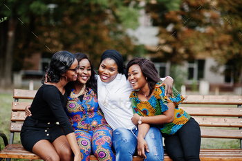 Group of african womens stock photo NULLED