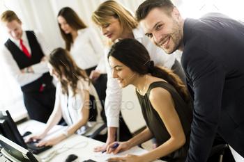 Group of business people stock photo NULLED
