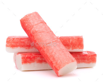 Crab sticks group stock photo NULLED