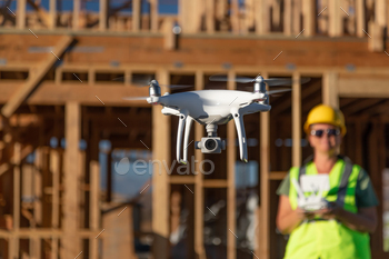 Woman, Construction stock photo NULLED