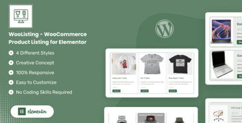 WooListing - WooCommerce Product Listing for Elementor