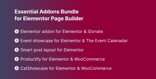 Essential Addons Bundle for Elementor Page Builder