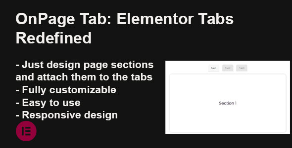 OnPageTab | Turn Elementor Sections into Tabs NULLED