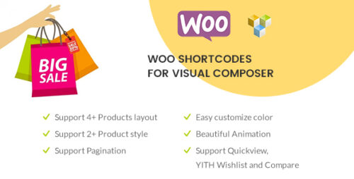 Woo Shortcodes for Visual Composer