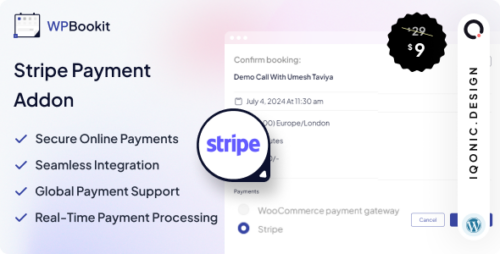 WPBookit - Stripe Payment (Addon) NULLED
