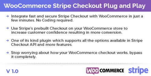 WooCommerce Stripe Checkout Plug and Play NULLED